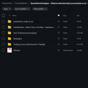 Quantified Strategies – Platinum Membership