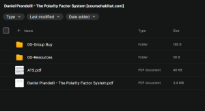 Daniel Prandelli – The Polarity Factor System