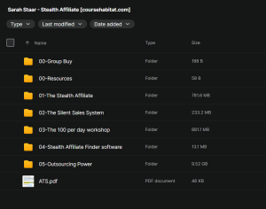 Sarah Staar – Stealth Affiliate