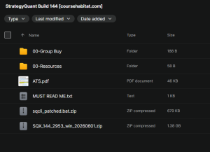 StrategyQuant Build 144