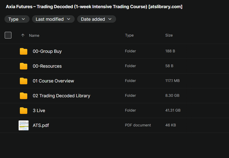Axia Futures – Trading Decoded (1-week Intensive Trading Course)