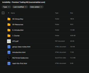 Invisibility – Premium Trading NQ