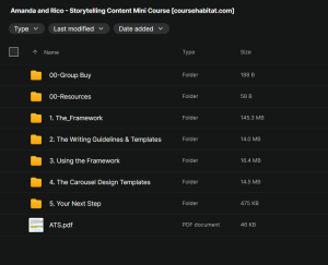 Amanda and Rico – Storytelling Content Mini Course